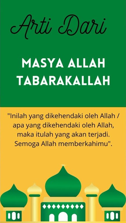 Arti MasyaAllah Tabarakallah | #masyaallahtabarakallah #shorts #poppykamal