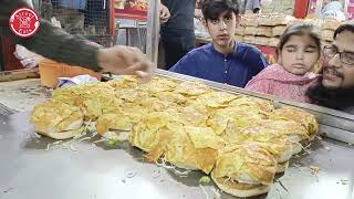 Original Bun Kabab Making By Kashmir Burger Point | Street food