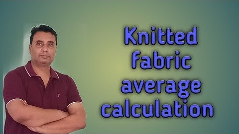 Knitted garment fabric consumption calculation