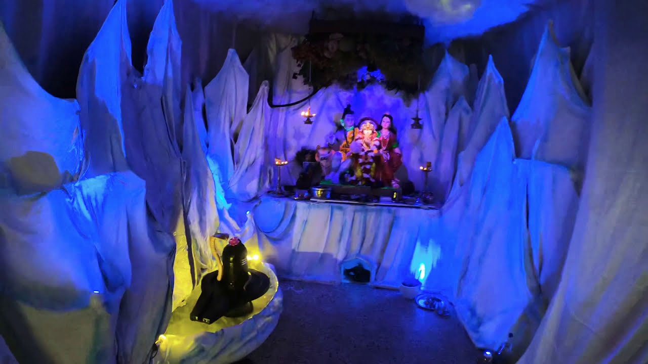 Ganesh decoration 2019( kailash parvat) YouTube