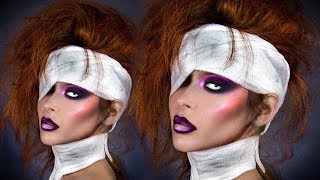 Glam Mummy Halloween Hair and Makeup Tutorial