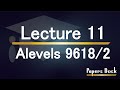 Alevel computer science 9618 paper 2 files lecture 11