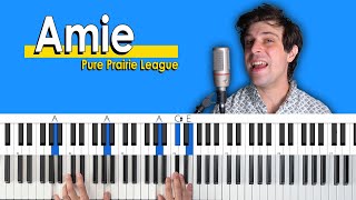 How To Play 'Amie' by Pure Prairie League [Piano Tutorial/Chords for Singing]