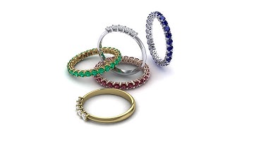 Designing Simple Engagement and Eternity Rings on Matrix 9, Cad Ring, Jewelry Design Course Part 2