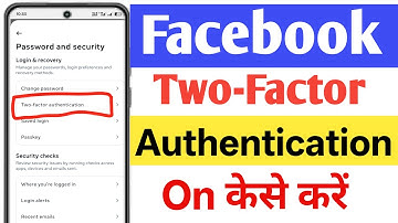 facebook two factor authentication on kaise kare | how to facebook two factor authentication on
