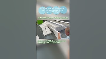 Automatic Foam Cutting Machine PE XPE EVA Cutter!