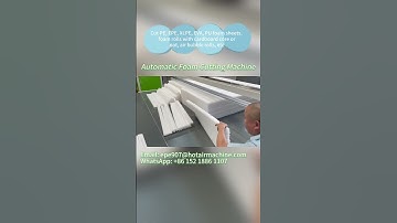 Automatic Foam Cutting Machine PE XPE EVA Cutter!