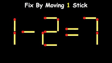 20 Difficult Matchstick Puzzles Only People with High IQ Can Solve