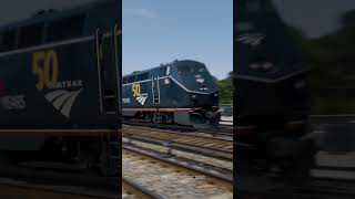Amtrak Trains Meet at Briarcliff Manor, NY #Trains #Amtrak