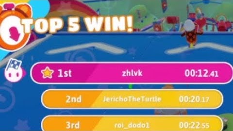 fall guys track attack time attack pb w/ glitch 12.41 without glitch 16.75