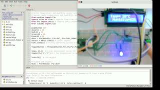 Micropython Code for Temperature and Humidity on Raspberry Pi Pico  using DHT11 Sensor and LCD