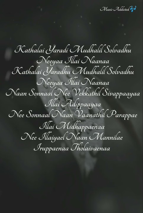Kadhalai Yaaradi Mudhalil | whatsapp status songs