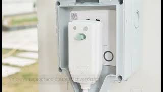 Igercn Wifi Ip66 Waterproof Socket Box Tuya Smart Phone Control Outdoor Eubsaufr