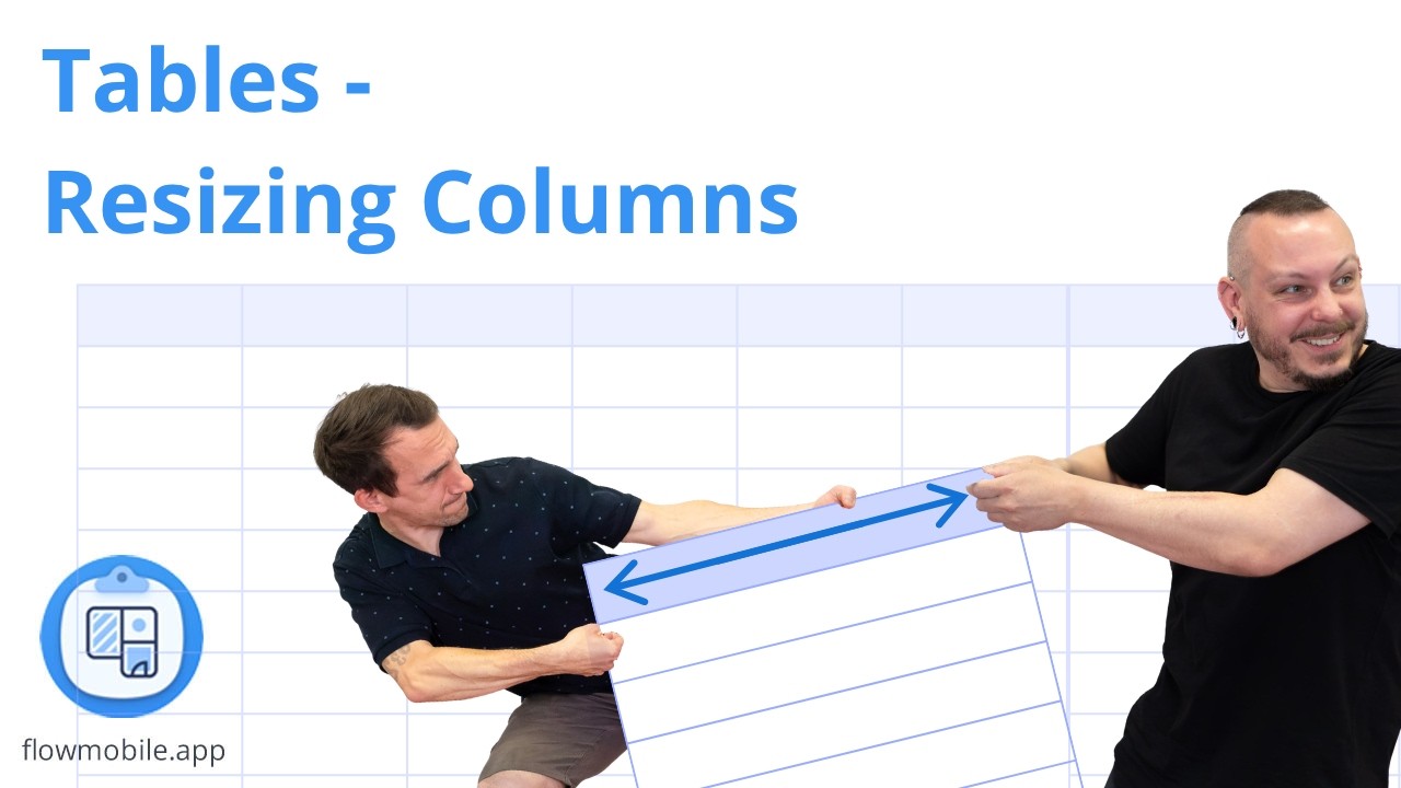 Tables - Resizing Columns - YouTube