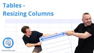 Tables - Resizing Columns
