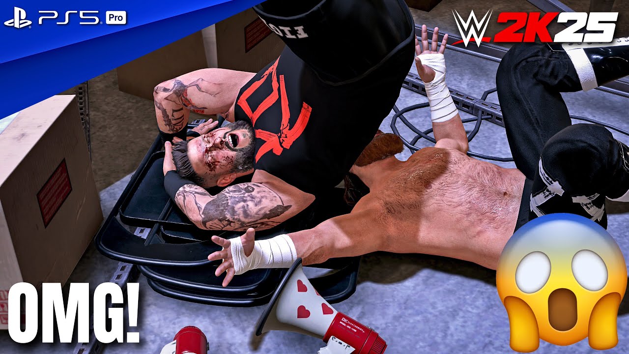 WWE 2K25 - Sami Zayn vs. Kevin Owens - Full Fight at WWE Archives | PS5 Pro [4K60]