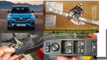 Renault kiger power window lifter not working 5pin lifter wiring chack problem solved