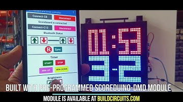SCOREDUINO Arduino based Smart phone operated Indoor Dual display DIY digital scoreboard with timer