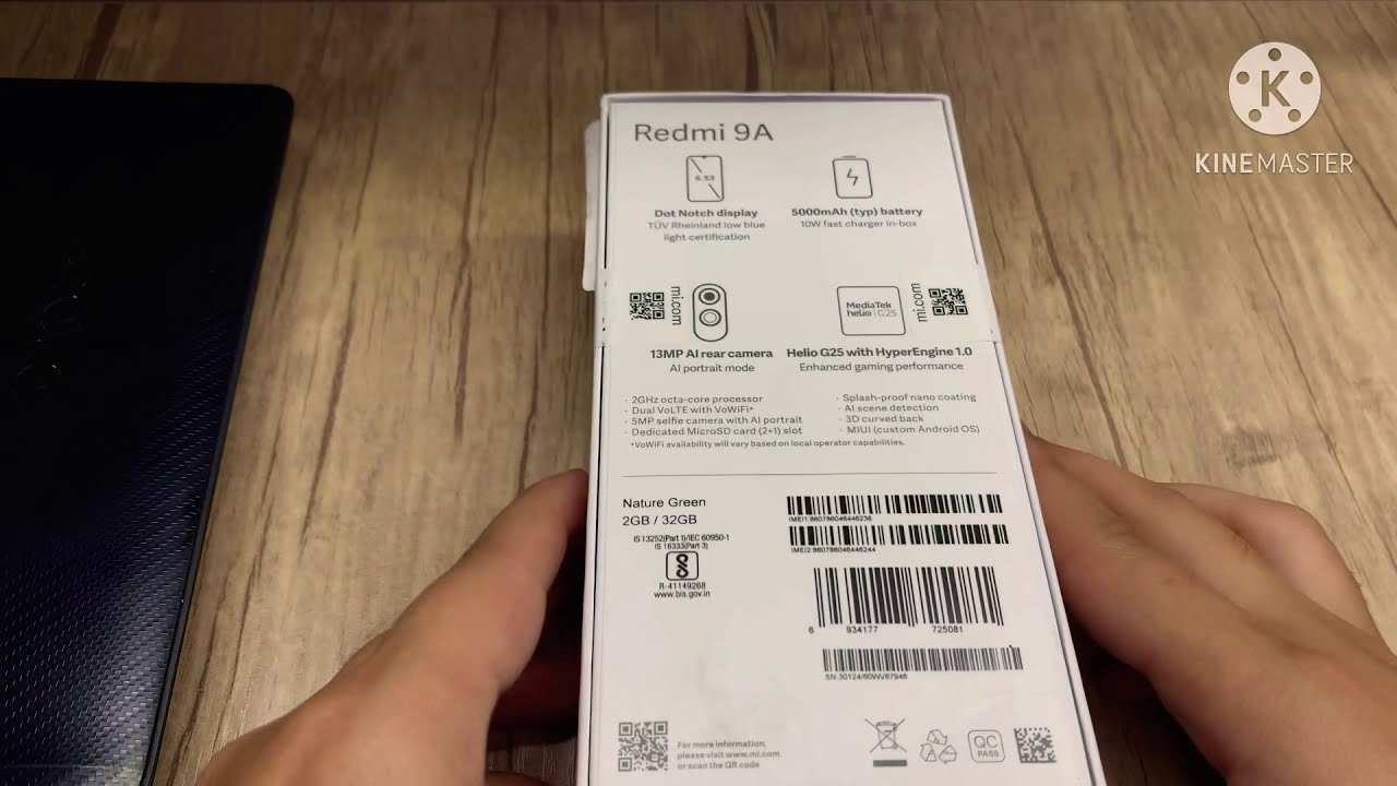 Распаковка и первый визуальный вид Redmi 9A (Indian version)