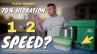 Which Mixer is Better for a 70% hydration Pizza Dough? 1 vs 2 speeds - UNBELIEVABLE