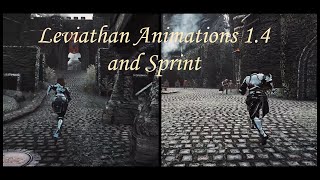 [Skyrim SE/LE] Leviathan Animations - Idle Walk And Run 1.4   Sprint Animations - Female and Male