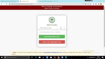 Amu Admit Card 2023-24 Released | Amu Entrance Hall ticket 2023-24 | Amu Ba Entrance Admit Card 2023