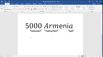 How to underbrace any word , letter or number in Word: How to insert underbrace in word