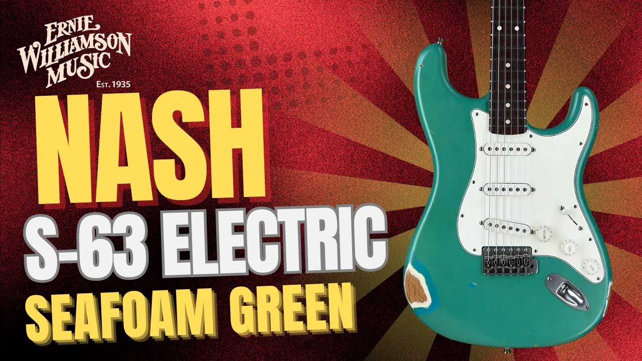 Ernie Williamson Music - Nash S-63 Seafoam Green Medium Relic 