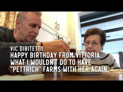 Happy Birthday from Vittoria. What I wouldn't do to have "Pettrich" Farms with her again.