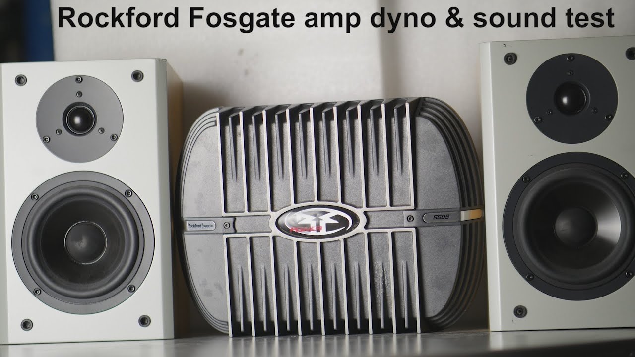 Rockford Fosgate Power 550S amp dyno run oldschool amplifier sound quality test - use headphones !