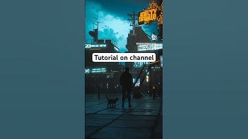 Cyberpunk artwork in Blender #cyberpunk #blender #blender3d
