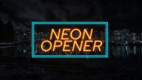 Neon Titles Opener After Effects Templates