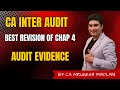 Ca inter audit  best revision of chap 4  audit evidence  may  nov 2024