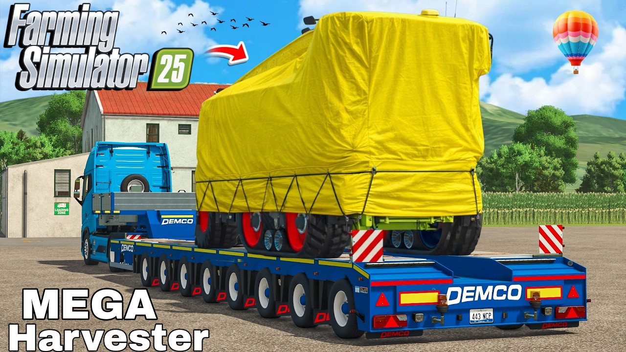 UNBOXING the BIGGEST Grass Harvester EVER | Mega Silage | Farming Simulator 25
