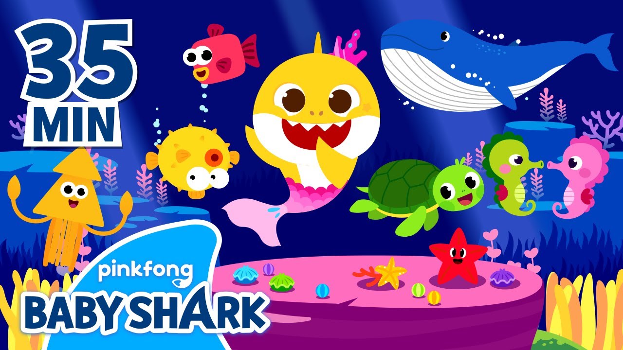 Save the Sea Animals with Baby Shark | Earth Day Songs | + ...