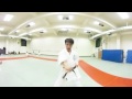 VR karate 360 video testing