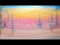 Alaska Winter Oil Painting Tutorial. Wet on Wet Style