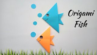 Easy Origami Fish | Cute Paper Fish Making | How to make Paper Fish at home #papercraftsforkids Resimi