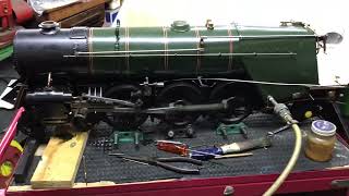3 1/2" gauge BRITANNIA compressed air test.