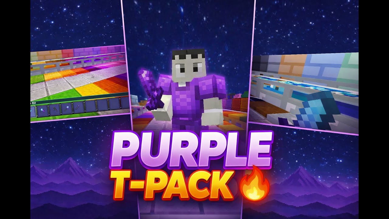 🔥 PURPLE T-PACK PvP | BLOXD.IO CREATION 💜 (V2)