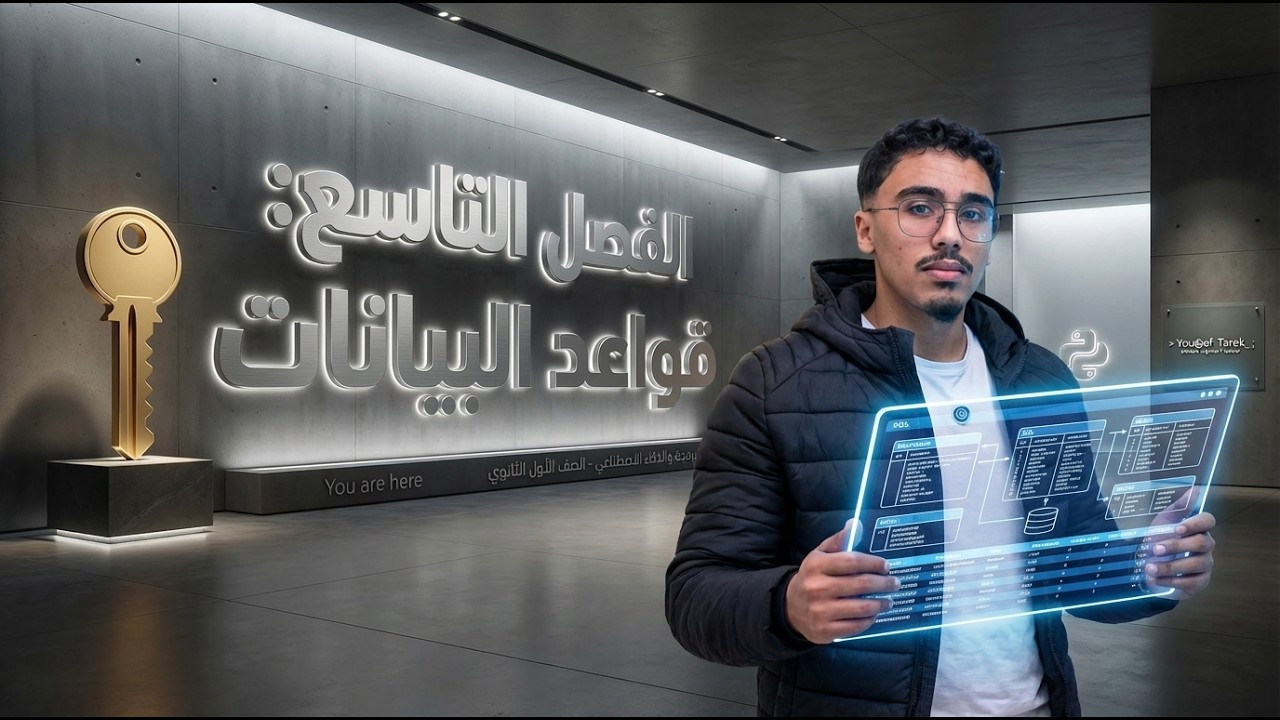 مادة البرمجة والذكاء الاصطناعي | الفصل التاسع | قواعد البيانات | الصف الاول الثانوي
