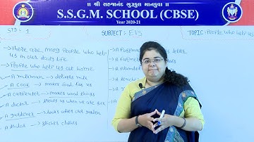 (CBSE) Class: 1 || Subject: EVS || Chapter: 2 || Topic: People Who Help Us
