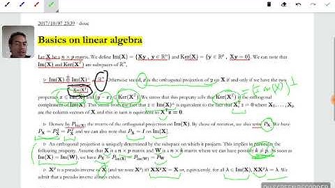 The Gauss Markov theorem and linear regression