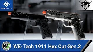 We-Tech 1911 Hex Cut Gen.2 Gbb Pistol - The Gun Corner - Airsoft Evike