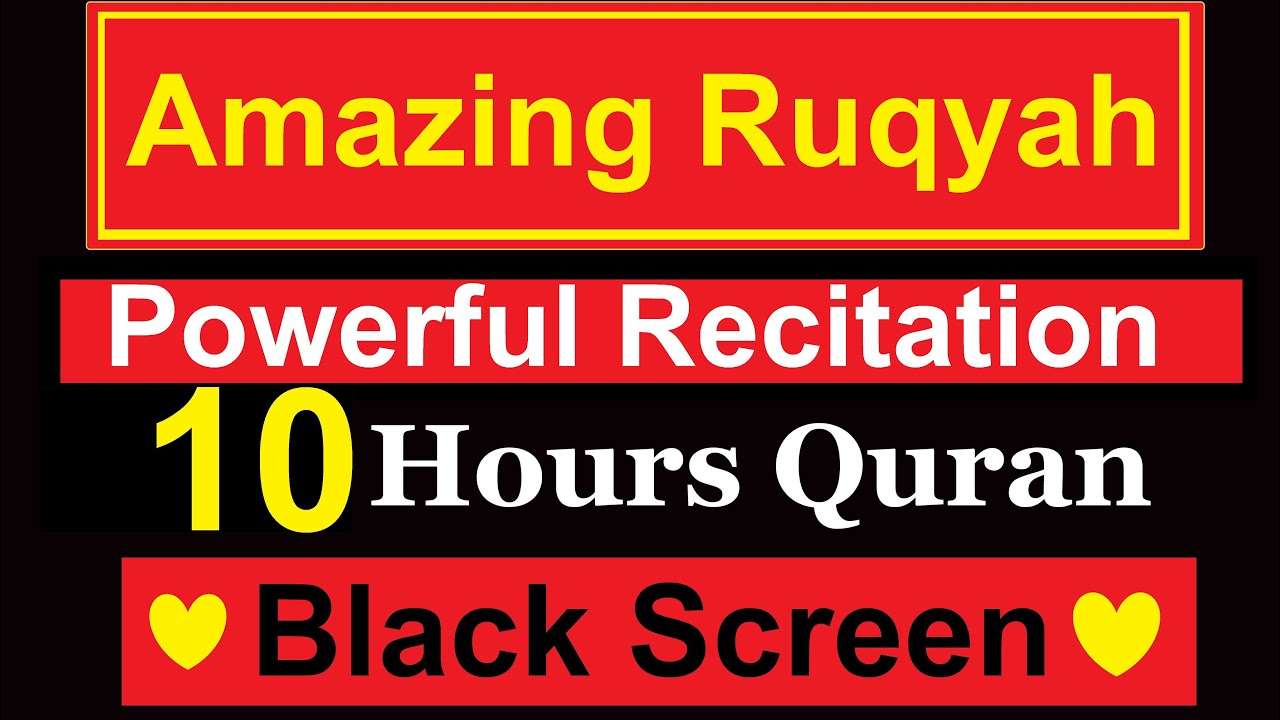 10 Hours Amazing Ruqyah For Wealth, Money ,Business, Provision, Job, Rizak Rizaq  Black Screen