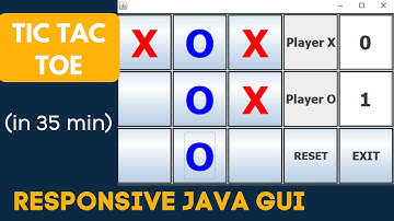Tic Tac Toe | Java | GUI | Eclipse | Completely Responsive Layout