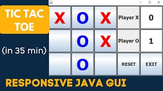 Tic Tac Toe | Java | GUI | Eclipse | Completely Responsive Layout screenshot 3