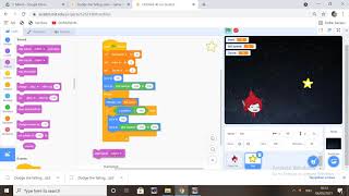 #game sederhana di scratch || dodge the falling stars screenshot 1