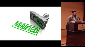 Verificaton - Submitters Annual Conference, 2018 - By Ashkon Z