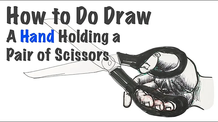 Draw a Hand Holding a Pair of Scissors